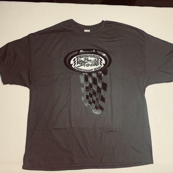 3XL PENN/OHIO Pro Stock Dirt Track Champoinship Series T-Shirt Homak Gray NWOT - Picture 2 of 11